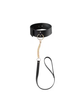 Bijoux Indiscrets MAZE Wide Adjustable Vegan Choker Black