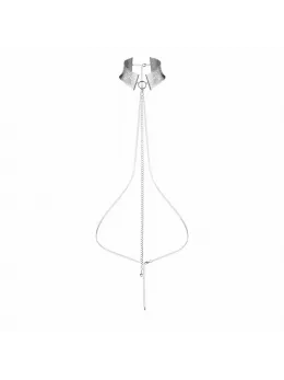 Bijoux Indiscrets Desir Metallique Adjustable Silver Mesh Collar & Chain