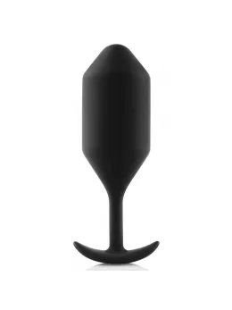 b-Vibe Snug Plug 4 Black Weighted Silicone Plug 257g 4.3x14cm