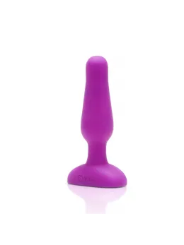 b-Vibe Novice Plug Fuchsia - Compact Silicone Vibrating Plug 10.2 cm