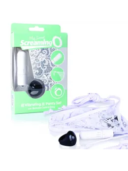 The Screaming O Remote Control Intimate Panty Vibe Set White, Adjustable