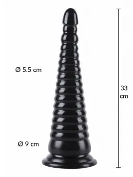 HIDDEN DESIRE Extreme Anal Cone 33 cm XXL Size, Smooth PVC, Wide Base