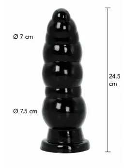 HIDDEN DESIRE Extreme Buttplug Balls 24.5 cm XXL PVC Black