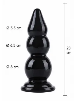 HIDDEN DESIRE Extreme Buttplug Balls 23 cm XXL Anal Gear Black