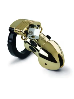 Mystim Pubic Enemy No 1 Gold Edition - Adjustable Chastity System