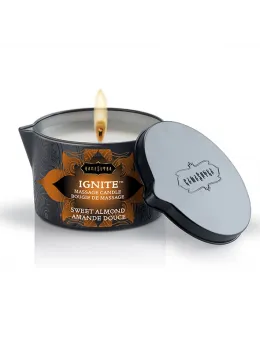 Kama Sutra Ignite Massage Oil Candle Sweet Almond 170g Aromatic Blend