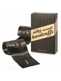 Bijoux Indiscrets Silky Soft Fabric Restraints Black 100% Polyester