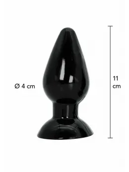 HIDDEN DESIRE Extreme Medium 11 cm Anal Plug - Smooth PVC, Wide Base