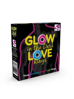 Loving Joy Glow in the Dark Set of 3 Flexible Intimate Rings
