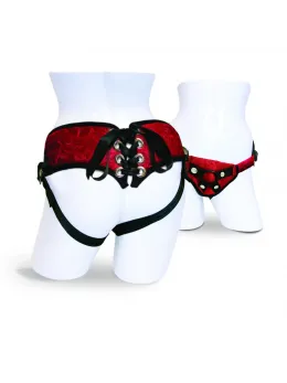 Sportsheets Sunrise Lace Corsette Harness Red Plush Adjustable 152cm