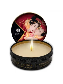 Shunga Romance Massage Candle Sparkling Strawberry Wine 30ml