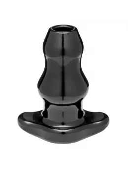 Perfect Fit Double Tunnel Plug XL Black - Large Hollow System Plug