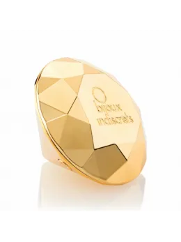Bijoux Indiscrets Twenty One Vibrating Diamond - Gold-Plated Massager, 4.6x6.5cm