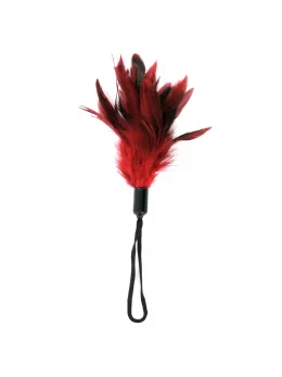 Sportsheets Red Feather Tickler with Wrist Loop - Soft Intimate Accessory