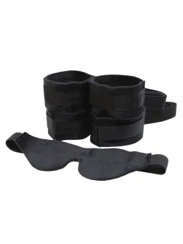 Sportsheets S&M Starter Bondage Accessory Set - Black, Soft Material