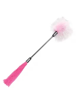 Sportsheets S&M Whip & Tickle Dual-Ended Pink & White 40cm