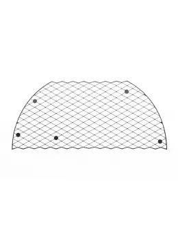 Bijoux Indiscrets Louise Eyemask - Flexible Adhesive Mask, Black Design