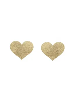 Bijoux Indiscrets Flash Heart Adhesive Body Jewelry Gold Reusable
