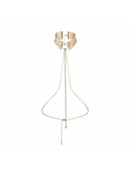 Bijoux Indiscrets Desir Metallique Gold Mesh Adjustable Collar