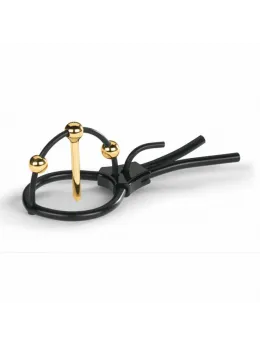 Mystim Plunging Pete Gold-Plated Urethral Electro Stimulation System 4mm