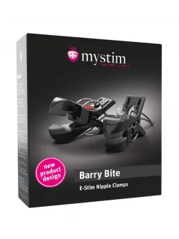 Mystim Barry Bite Electro-Stimulation 2-Pin Clamps Gold-Plated Contacts