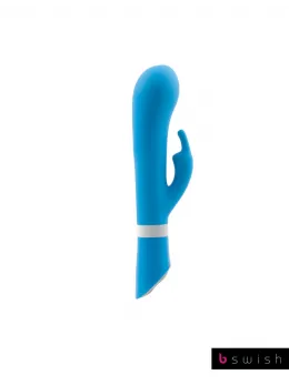 B Swish Bwild Deluxe Bunny Blue Lagoon Dual Motor Silicone Massager