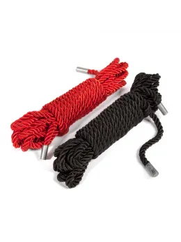 Fifty Shades of Grey Restrain Me Silky Bondage Rope Set 2x5m Black & Silver