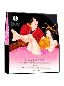Shunga Lovebath Bath Powder Dragon Fruit 650g - Luxurious Jelly Formula