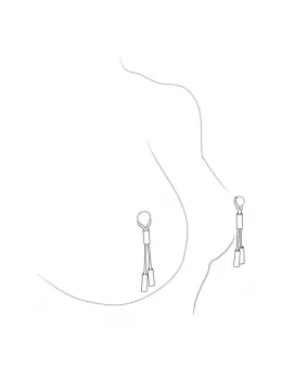Crave Leather Adjustable Tassels - Stainless Steel, Black, 5cm