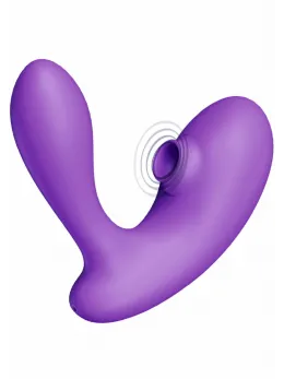 DuoVibe I вакуумен стимулатор за клитор и точка G, розов