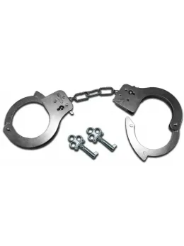 Sportsheets S&M Metal Handcuffs - Adjustable Steel with Keys, 85 g