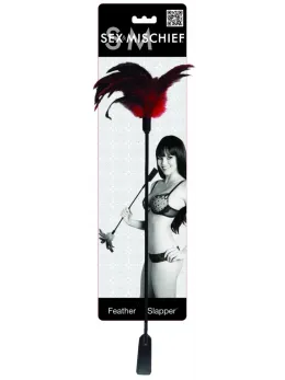 Sportsheets S&M Dual-Ended Feather and Faux Leather Paddle 38cm
