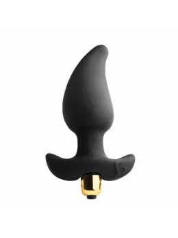 Rocks-Off Butt Quiver 7-Speed Silicone Anal Plug for Men Black 95mm