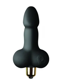 Rocks-Off Little Cocky 7-Speed Silicone Black Compact Model