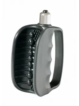 Rocks-Off Hand Solo 7-Speed Silicone Open Sleeve, Black