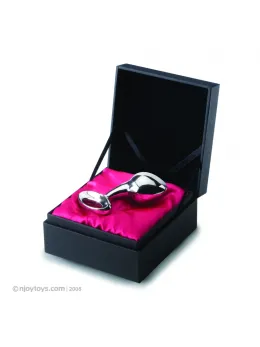 Njoy Pure Plug Large - Stainless Steel Analogue Insert with Ring 7 cm