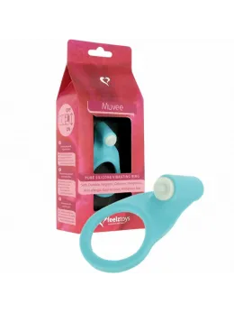 FeelzToys Muvee Blue - Silicone Vibrating Intimate Ring, 4.5 cm