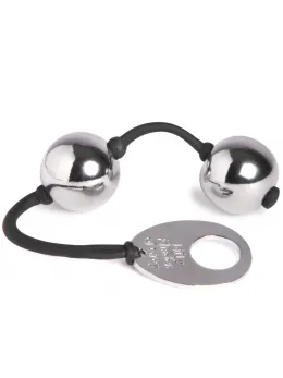 Fifty Shades of Grey Inner Goddess Metal Kegel Exercise Balls 21.6cm Silver