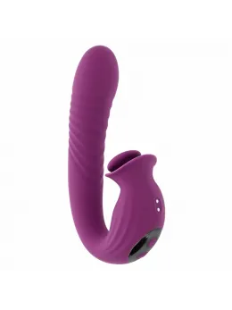 Evolved Deep Ecstasy Rabbit Vibrator Magenta - Thrusting & Rotating System