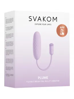 Svakom Plume Pastel Lilac Flexible Brush Tail Intimate Device 21.9cm