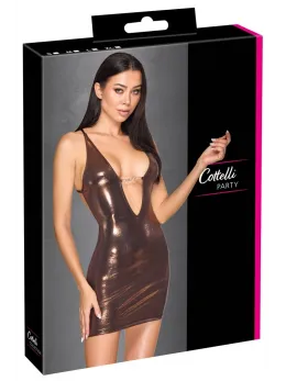 Cottelli PARTY Mini Dress and String S Rose Gold Iridescent Chains