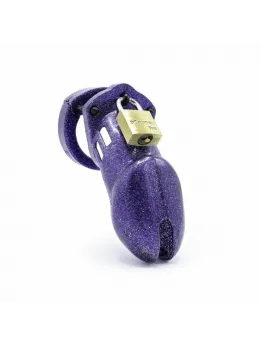 CB-X CB-6000 Guarded Galaxy Glitter Purple Chastity System ABS Kit