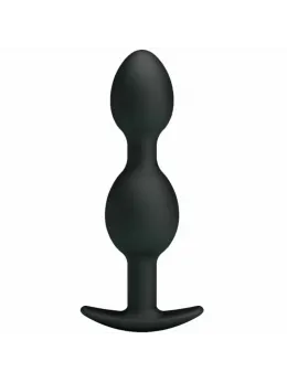 Pretty Love Silicone Anal Bead System 12.5 cm Black Weighted Balls