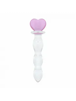 Gildo No. 37 Glass Intimate Device Heart Shape 18 cm Transparent