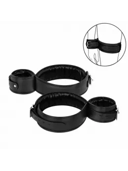 Bedroom Fantasies Thigh & Wrist Restraint Set Adjustable Black