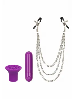 Passion Collection Set - Rechargeable Bullet & Adjustable Nipple System