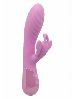 Aura Dual Flutter Vibrator Silicone Waterproof 10-Speed USB Rechargeable