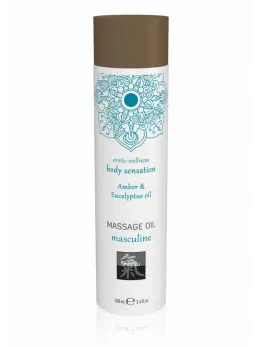 HOT Seductive Massage Oil 100 ml - Nourishing Natural Formula, Amber Scent