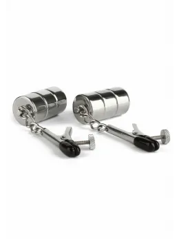 Mr. Steel Alligator Nipple Clamps with Adjustable Weights, Stainless Steel