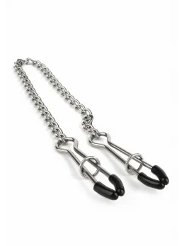 Mr. Steel Tweezer Adjustable Stainless Steel Nipple Clamps with Chain